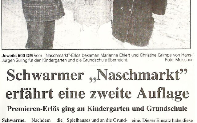 Erlösübergabe vom 1. Naschmarkt