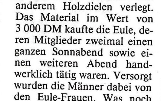 Letzter Akt zur Bühne in der Grundschule