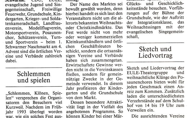 Voller Spannung auf das neue Highlight in Schwarme