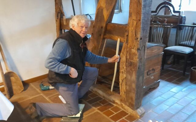 Hermann beginnt die Vorarbeit