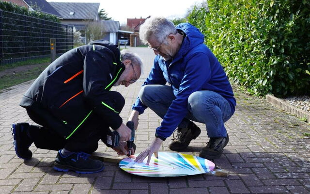 Helfer des Osterhasen im Einsatz